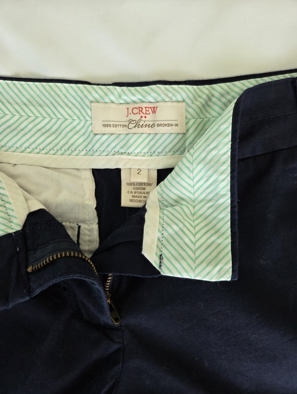 Women's J. Crew Navy Chinos sz 2
